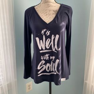 Walk in Love V-Neck long sleeve T shirt